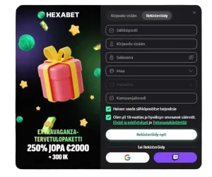 Hexabet Kirjaudu sisään