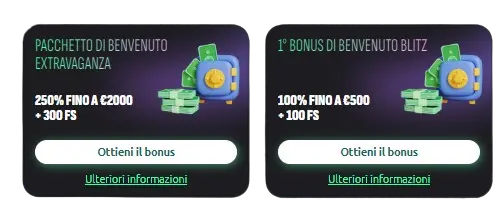 Bonus di benvenuto