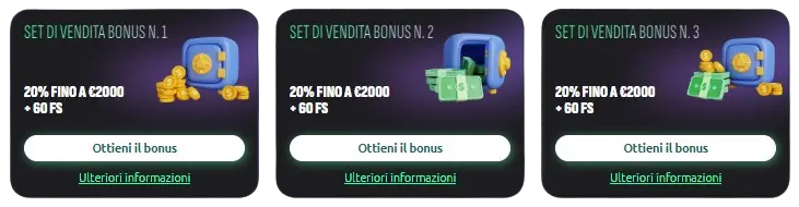 Set di vendita bonus