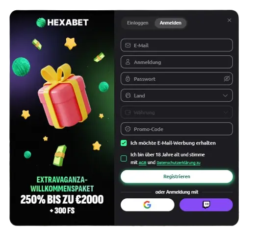 Hexabet Login